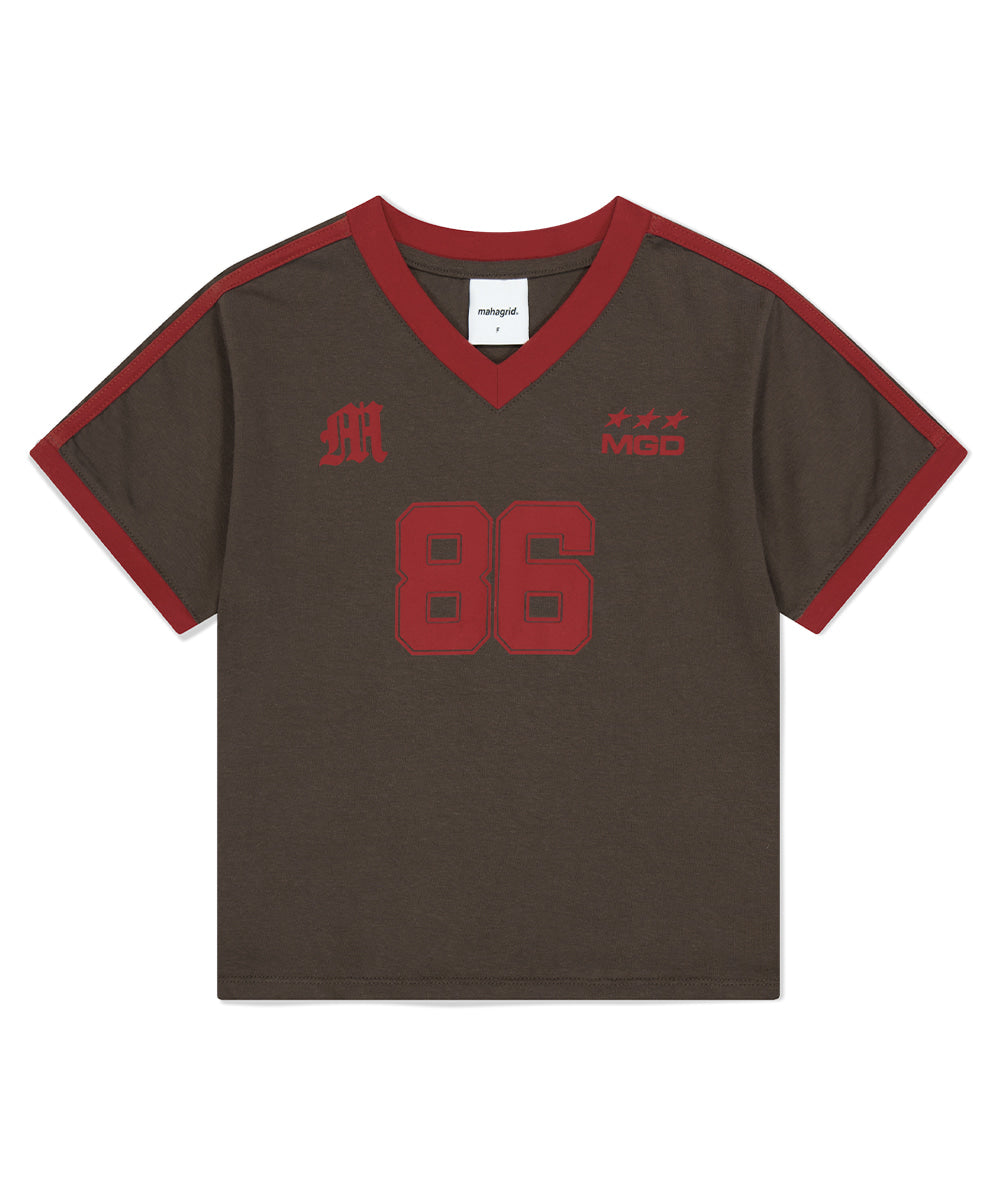 Mahagrid Football Ringer Tee