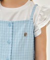 Marithé François Girbaud Kids Checked Sleeveless Blouse