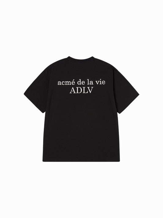 ADLV Flocking Basic Logo Short Sleeve T-Shirt