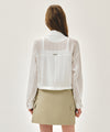 Marithé François Girbaud W CROP SHEER JACKET