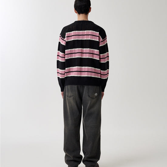 Mahagrid Mesh Stripe Knit
