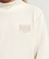 Marithé François Girbaud Kids Classic Logo Half Neck Long Sleeve - Ivory