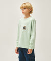 Marithé François Girbaud Kids Doodle Classic Logo Long Sleeve Tee White
