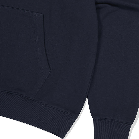 Mahagrid Basic Color Block Hoodie Navy