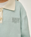 Marithé François Girbaud Kids Small Classic Logo Collar Knit Pullover Ivory