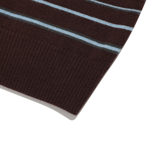 Nice Ghost Club Multi Stripe 3 Star V Neck Knit