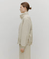 Marithé François Girbaud Marithé Sport Nylon Track Zip-Up Jacket Beige