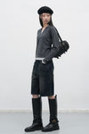 General Idea WOMAN Wide Bermuda Denim Pants