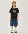Marithé François Girbaud Kids Neck Point Lettering Tee