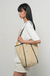 General Idea WOMAN Reversible Stripe Pattern Bag