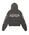 Cavish Women's Butterfly Knit Zip Up Hoodie