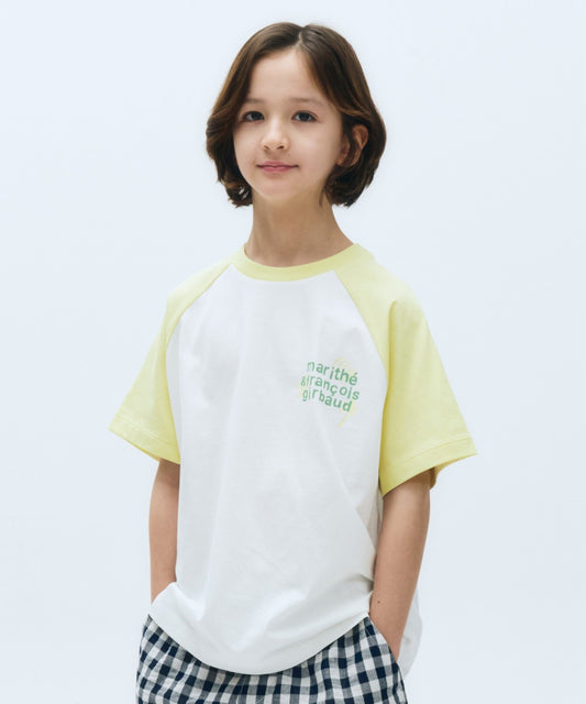Marithé François Girbaud Kids Oversized Fit Raglan Logo Tee Navy