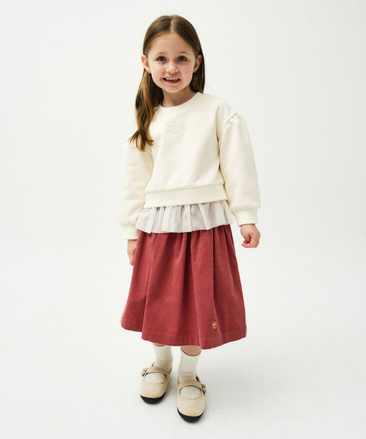 Marithé François Girbaud ENFANT W FLARED SKIRT Dark Pink