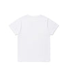 Cavish Women's Twin Heart Appliqué Short Sleeve T-Shirt in White