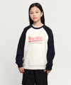 Marithé François Girbaud Kids Vintage Baseball Raglan Sweatshirt Dark Navy