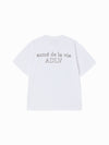 ADLV Border Line Basic Logo Short Sleeve T-Shirt
