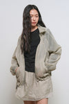 General Idea WOMAN Sheer Shirring Windbreaker Jacket