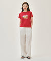Marithé François Girbaud W AEROCOOL RESORT GRAPHIC TEE