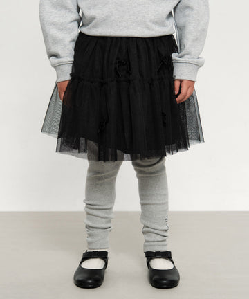 Marithé François Girbaud Kids W Ribbon Tutu Skirt Black