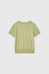 General Idea [KIPPU PICK] WOMAN AIRY ESSENTIAL HALF KNIT [GREEN]