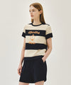 Marithé François Girbaud W MARINE GRAPHIC STRIPE TEE
