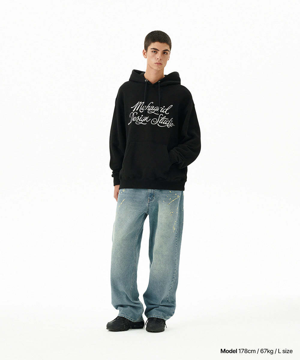 Mahagrid Letter Ink Logo Hoodie