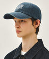 Marithé François Girbaud DENIM WASHING SMALL CLASSIC LOGO COVERED CAP light blue