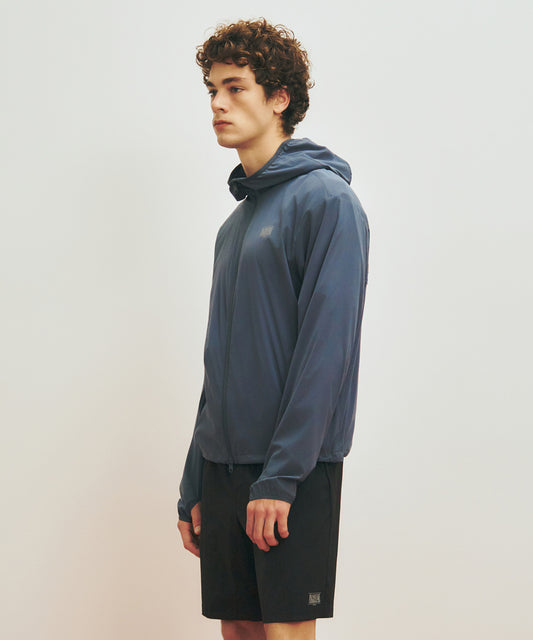 Marithé François Girbaud Marithé SPORT HOODIE WINDBREAKER vintage blue
