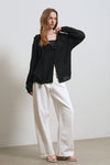 General Idea WOMAN Washing Curved Denim Pants [IVORY]