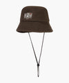 Marithé François Girbaud Kids Bear Classic Logo Fleece Bucket Hat Brown