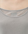 Marithé François Girbaud W SMALL CLASSIC LOGO SLEEVELESS LAYERED SLIM CROP TEE light gray