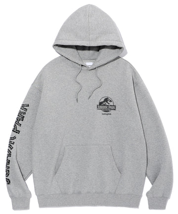 Mahagrid Jurassic Collaboration Logo Hoodie in Grey
