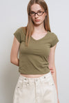 General Idea WOMAN Daily Short Sleeve V-Neck T-Shirt