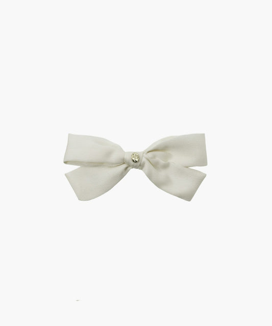 Marithé François Girbaud Enfant Ribbon Hair Clip Ivory