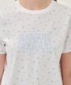 Marithé François Girbaud W CLASSIC LOGO TEE flower