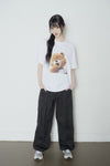 ADLV AC Bear Baby Face Yawn Short Sleeve T-Shirt