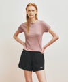 Marithé François Girbaud Marithé SPORT W ATHLEISURE SLIM CROP TEE charcoal