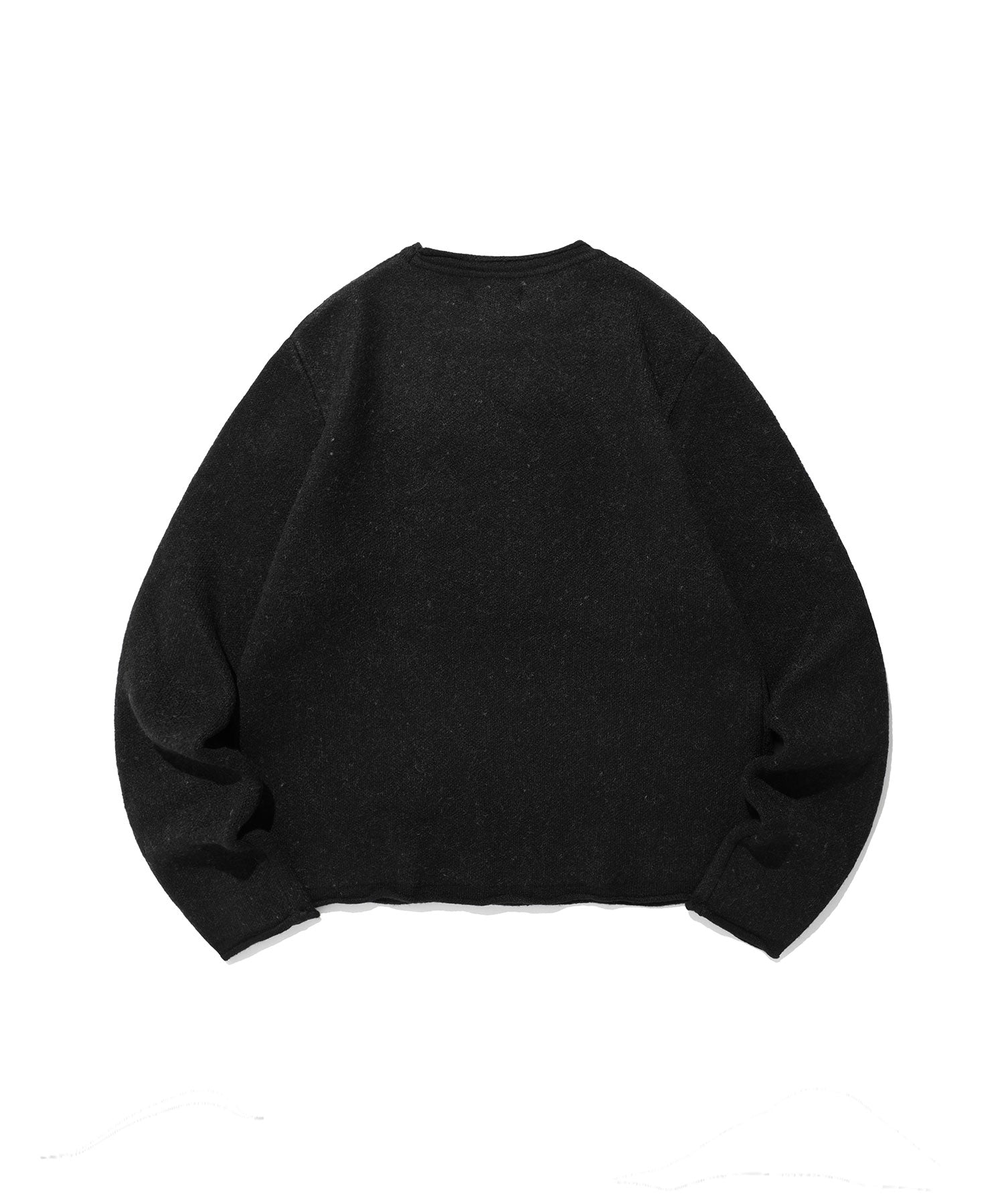 Nice Ghost Club 3 Star Long Sleeve Knit Tee [Black]