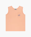 Marithé François Girbaud Kids Doodle Classic Logo Pocket Sleeveless Blue