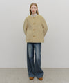 Marithé François Girbaud W Reversible Shearling Jacket Beige