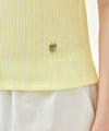 Marithé François Girbaud W SQUARE NECK LACE DETAIL TEE
