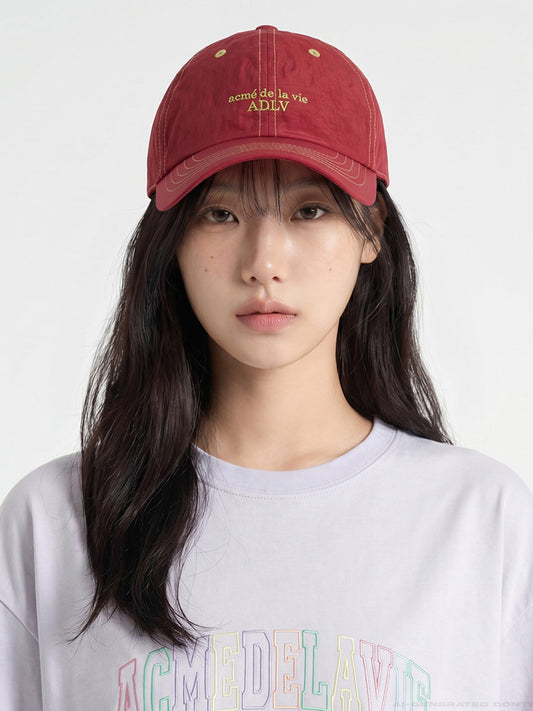 ADLV Contrast Stitch Nylon Ball Cap