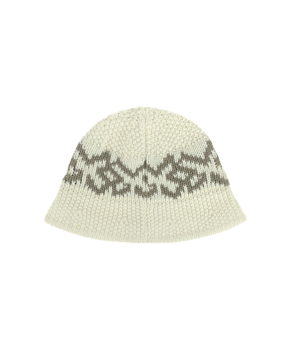 Mahagrid M Logo Knit Bucket Hat