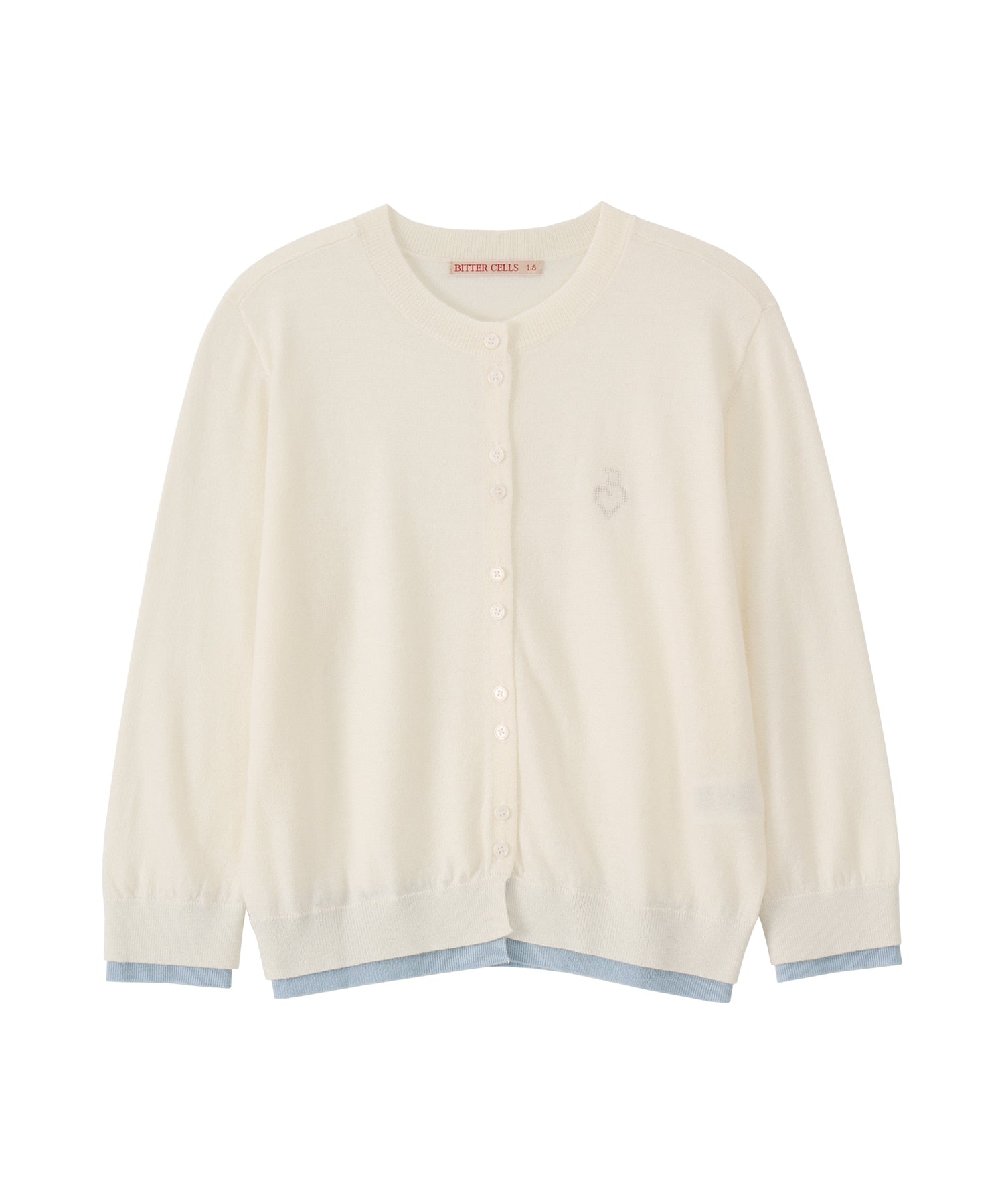 Bitter Cells Essential Layered Half Knit Cardigan