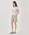 Marithé François Girbaud W EASY LINEN SHORTS