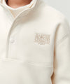Marithé François Girbaud Kids Classic Logo Fleece Anorak in Ivory