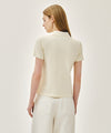 Marithé François Girbaud W EMBLEM PK COLLAR TEE