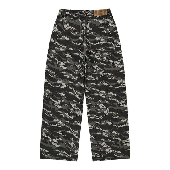 Mahagrid Tiger Camo Wide Pants [Khaki]