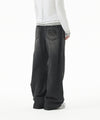 Mahagrid Washed Dart Denim Pant [Black]