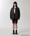 Mahagrid Washed Faux Leather Blouson